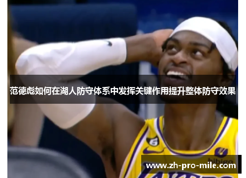 范德彪如何在湖人防守体系中发挥关键作用提升整体防守效果