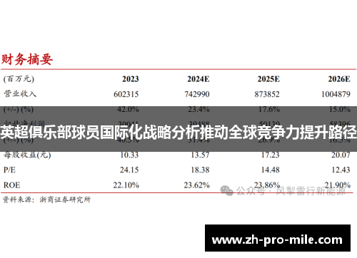 英超俱乐部球员国际化战略分析推动全球竞争力提升路径 英超俱乐部球员国际化战略分析推动全球竞争力提升路径